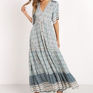 Spell Oracle Maxi Dress in Sage (XS)